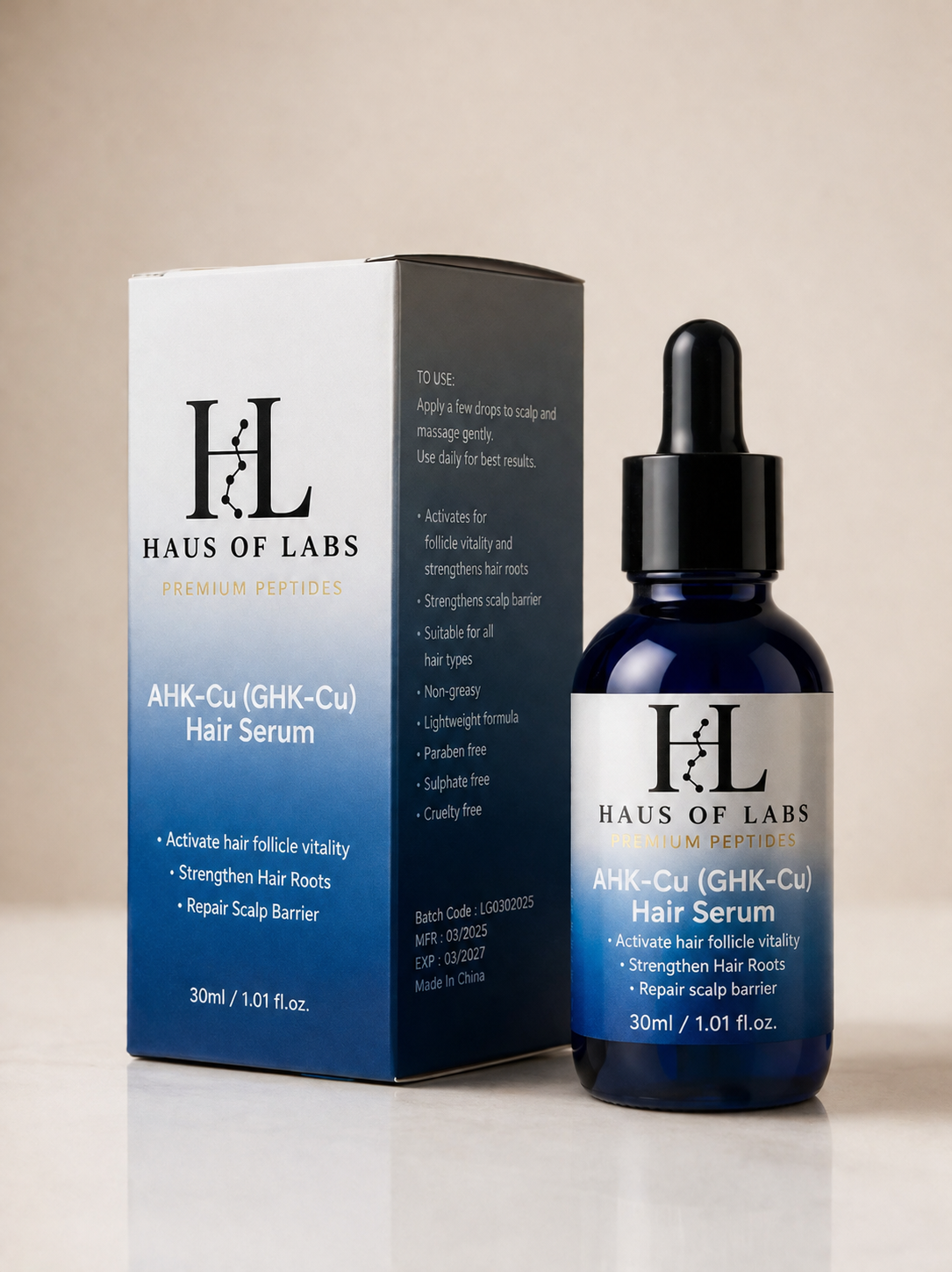 HOL- AHK-Cu (GHK-Cu) Hair Serum - COMING SOON